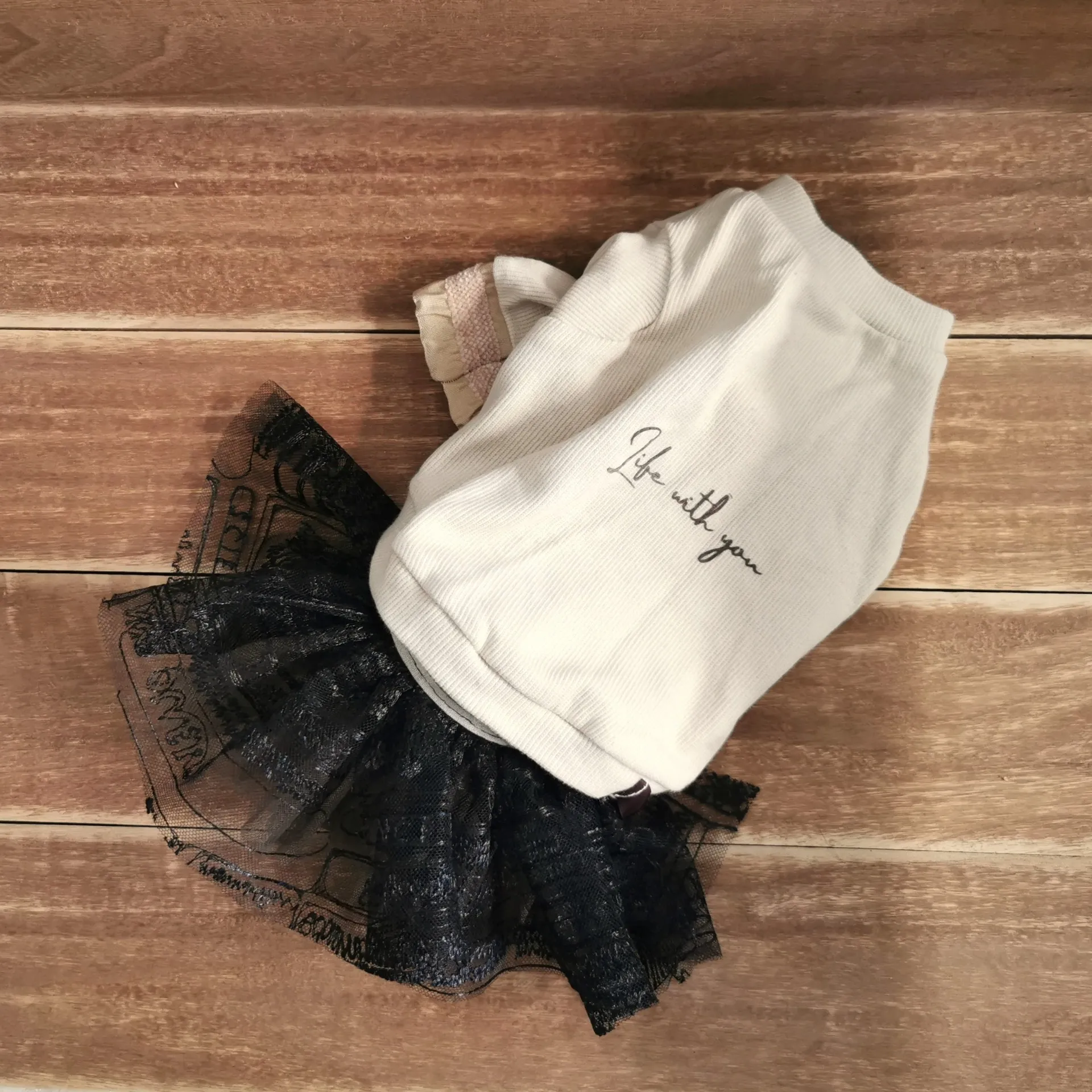 ふわっふわのチュールスカート💕小悪魔ブラック( ´艸｀)